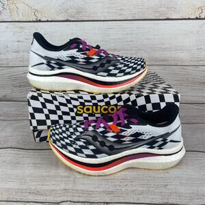 Saucony Endorphin Pro 2 Womens Sz 7 Running Shoes Black White Reverie WORN ONCE